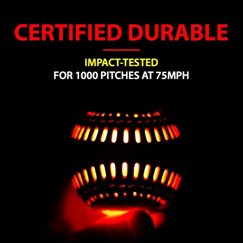 SPARK CATCH Light Up Baseball, Glow in The Dark Baseball, Sports Gear Accessories Gifts for Boys 8 9 10 11 12 13 14 15 Years Old, Kids Teens All Ages Gift Ideas - Image 4